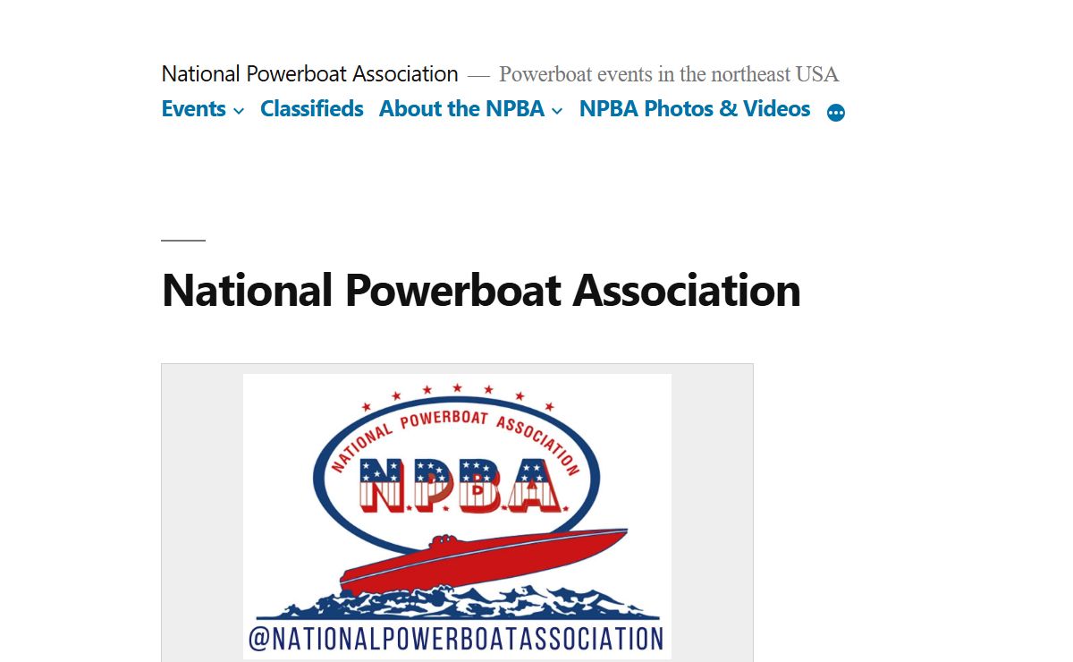 National Powerboat Association – Powerboat events in the northeast USA