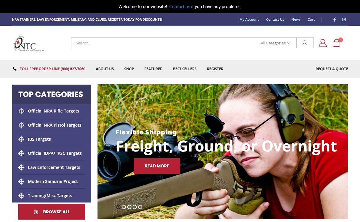 National Target – Manufacturer and Distributor of quality Official NRA targets