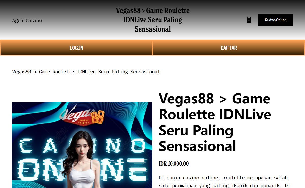 Vegas88 > Game Roulette IDNLive Seru Paling Sensasional