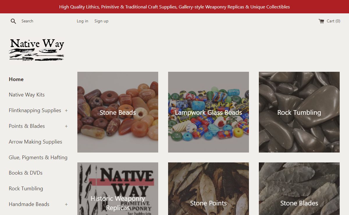 Native Way - Flintknapping, Blades, Weaponry Replicas, Kits, Beads – Native Way Online