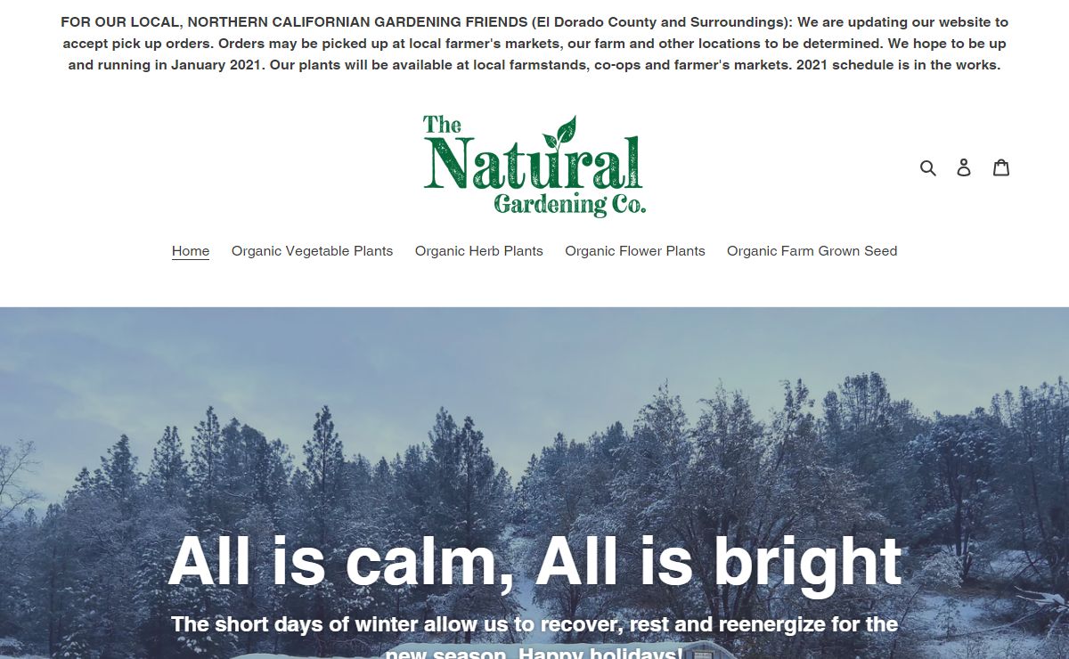 The Natural Gardening Company Home Page