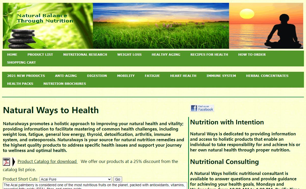 NaturalWays Nutrition Guidance Health Challenges