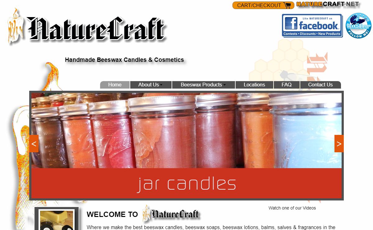 Beeswax candles, soaps, lotions & more.