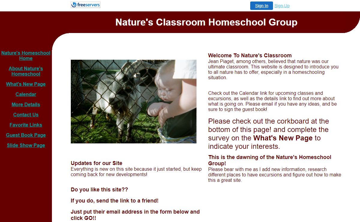Nature's Homeschool Home
