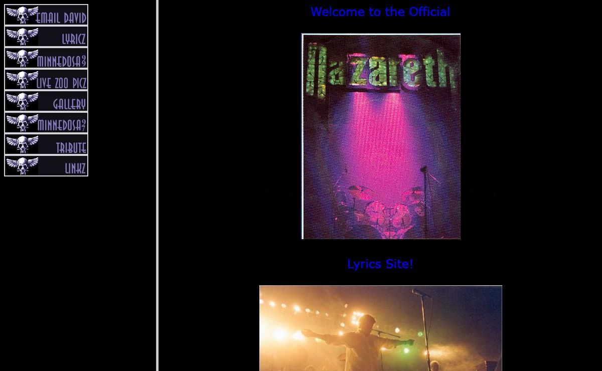The Official NAZARETH LYRICS Site