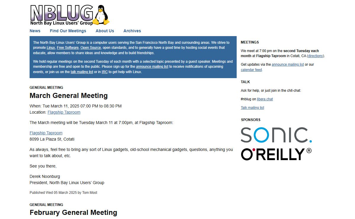 North Bay Linux Users’ Group