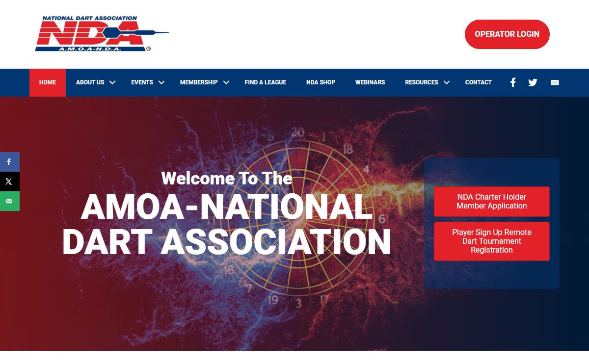 AMOA National Dart Association | Competitive Soft Tip Dart Throwing