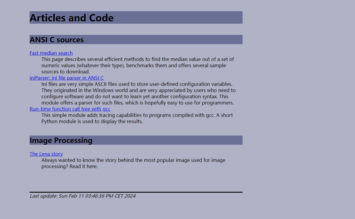 Nicolas Devillard home page