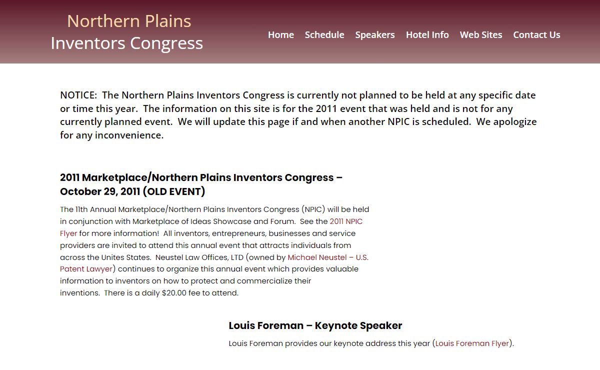 Home Page - Northen Plains Inventors Congress