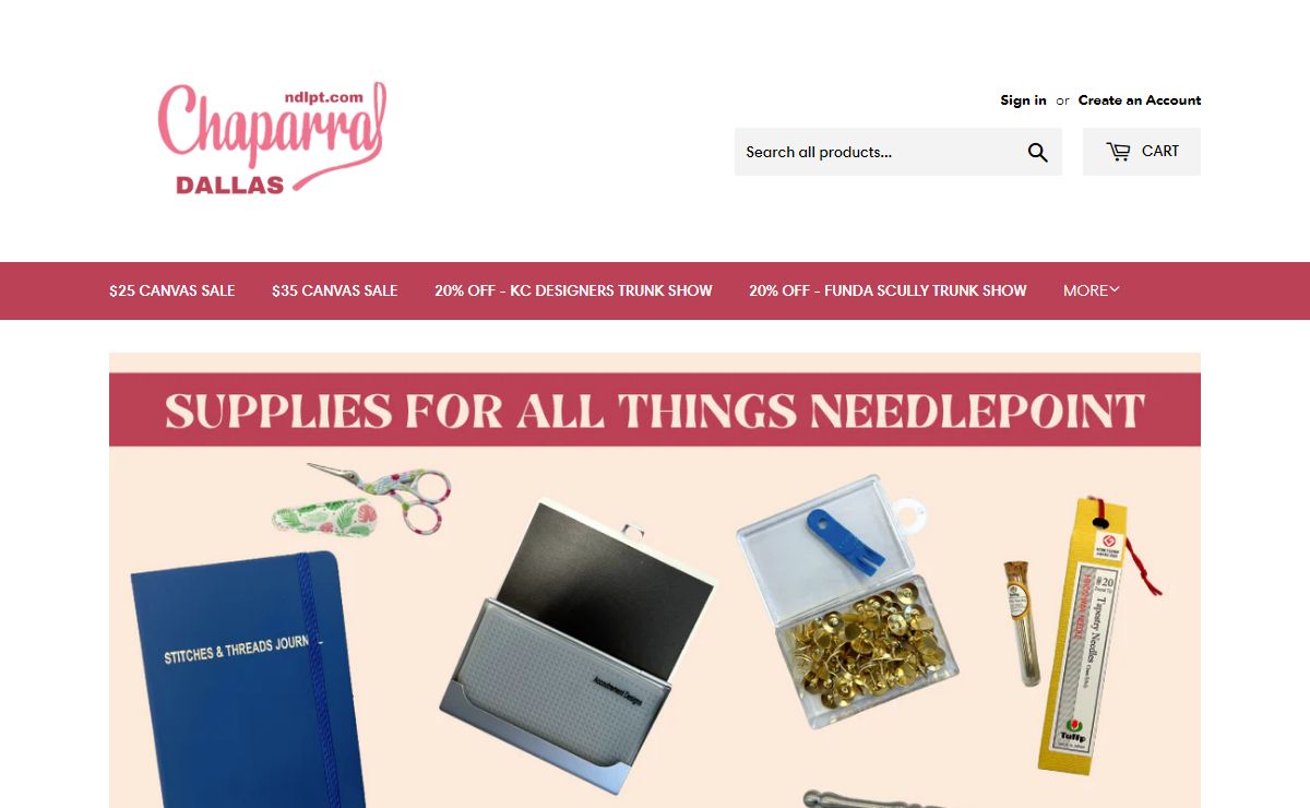 Chaparral Needleworks: Full Service Needlepoint Store
