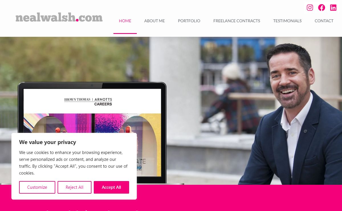 Freelance web designer Dublin, Kilkenny: Neal Walsh