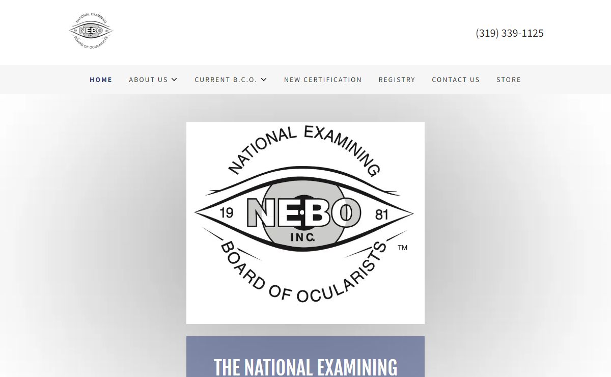 The National Examining Board of Ocularists - National Examining Board of Ocularists, Board Certified Ocularist (BCO)