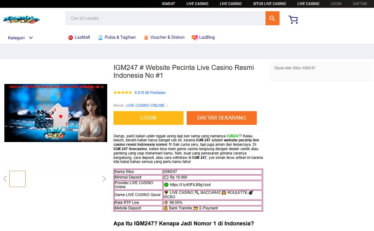 IGM247 # Website Pecinta Live Casino Resmi Indonesia No #1