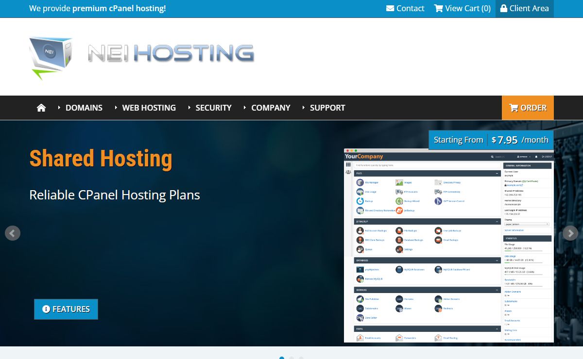Professional Web Hosting - We provide solid web hosting & domain registration services!