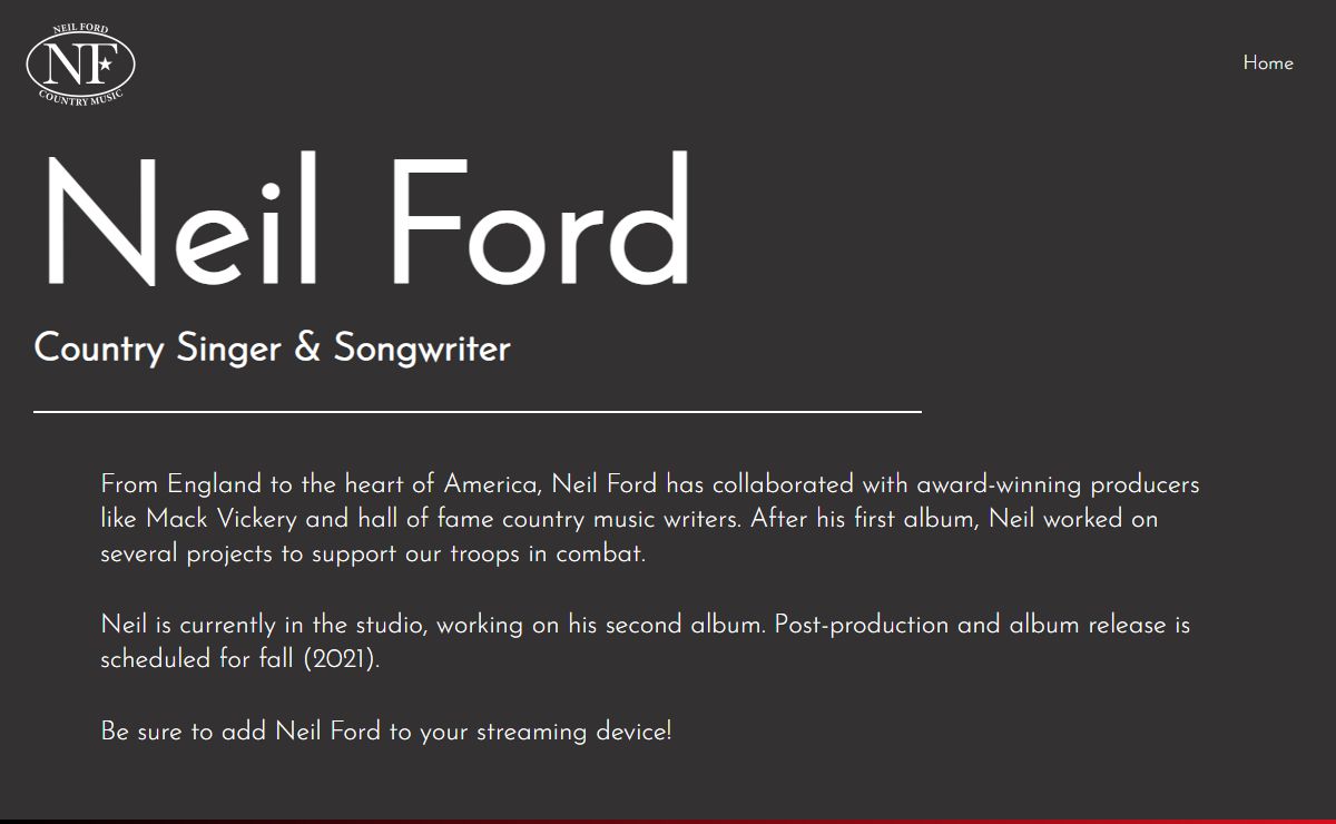 Neil Ford – Country Music Singer & Songwriter