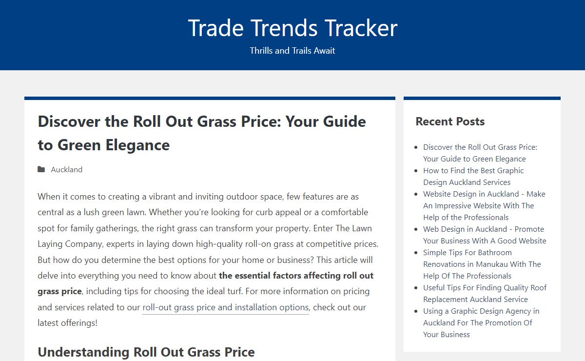 Trade Trends Tracker