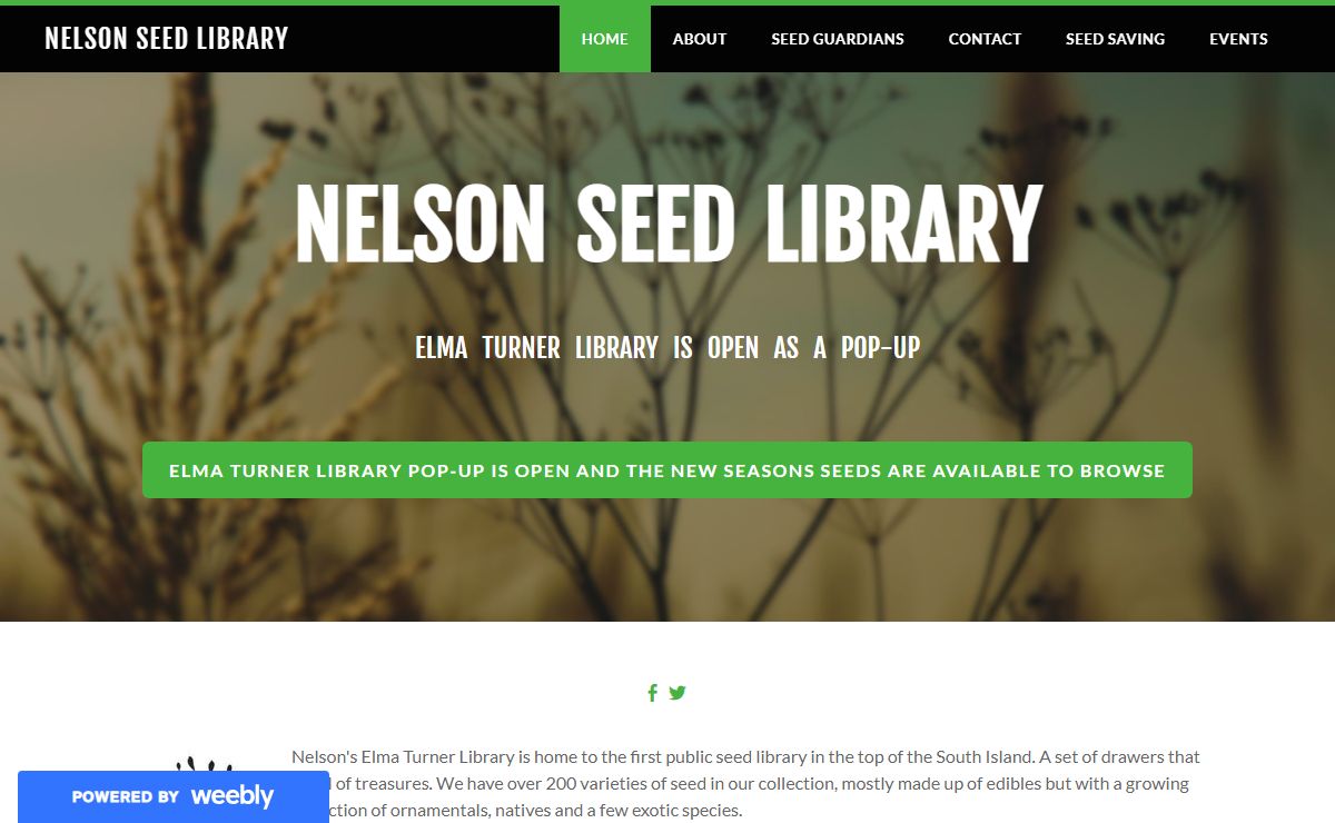 Nelson Seed Library - Nelson Seed Library Home