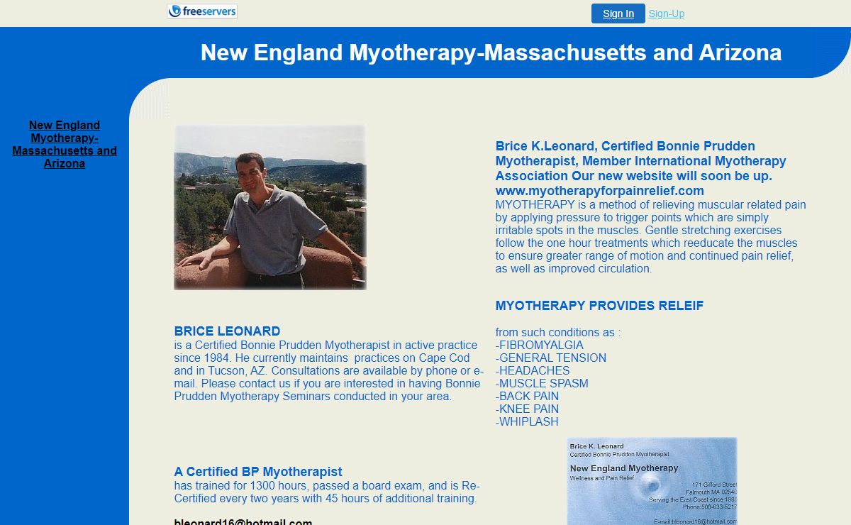 New England Myotherapy-Massachusetts and Arizona