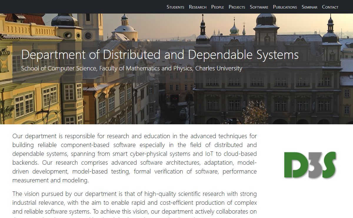 Department of Distributed and Dependable Systems | D3S