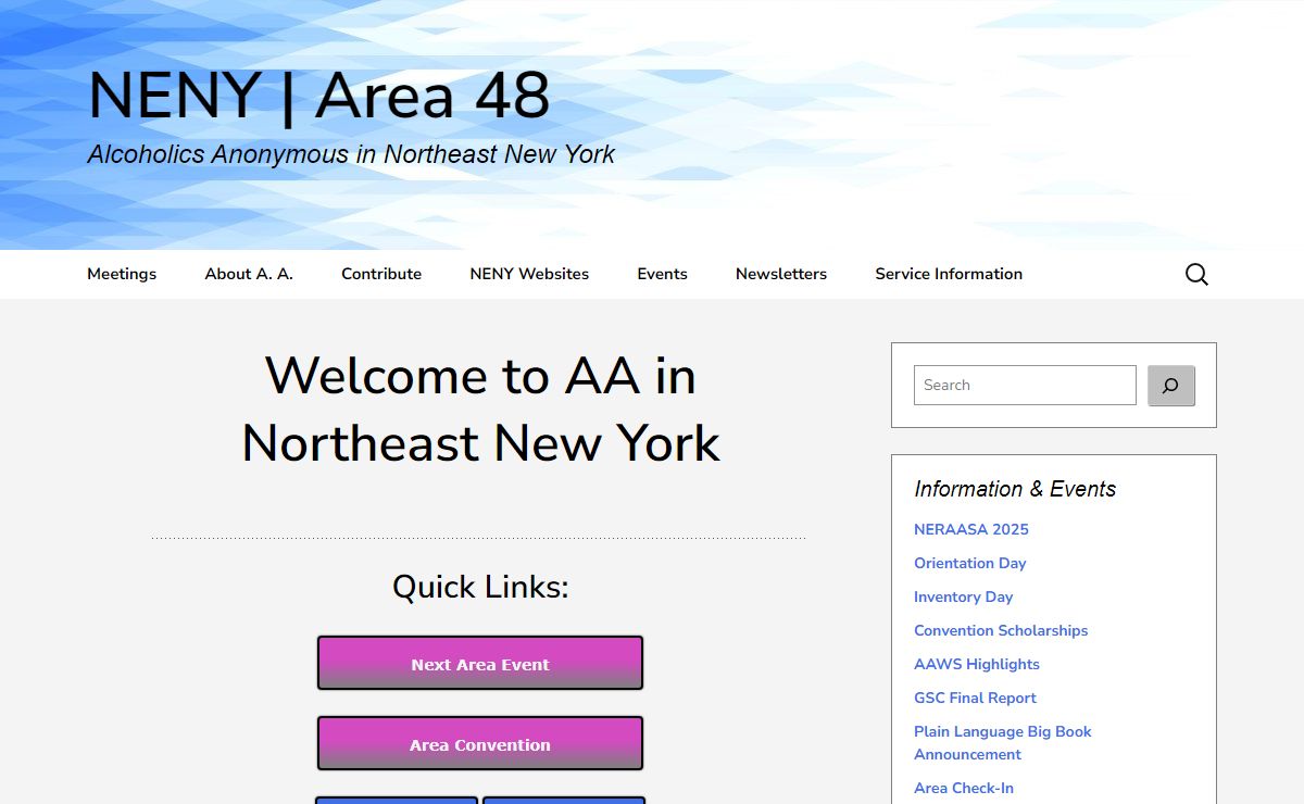 NENY | Area 48 | Alcoholics Anonymous in Northeast New York