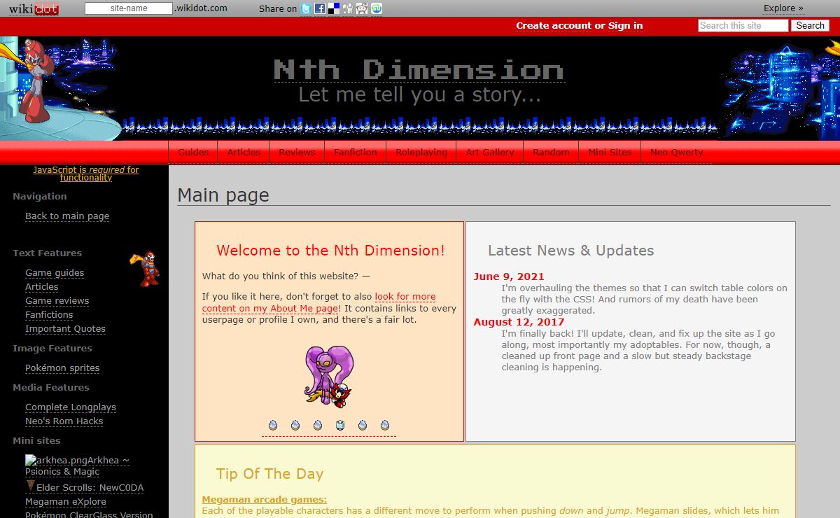 Main page - Nth Dimension