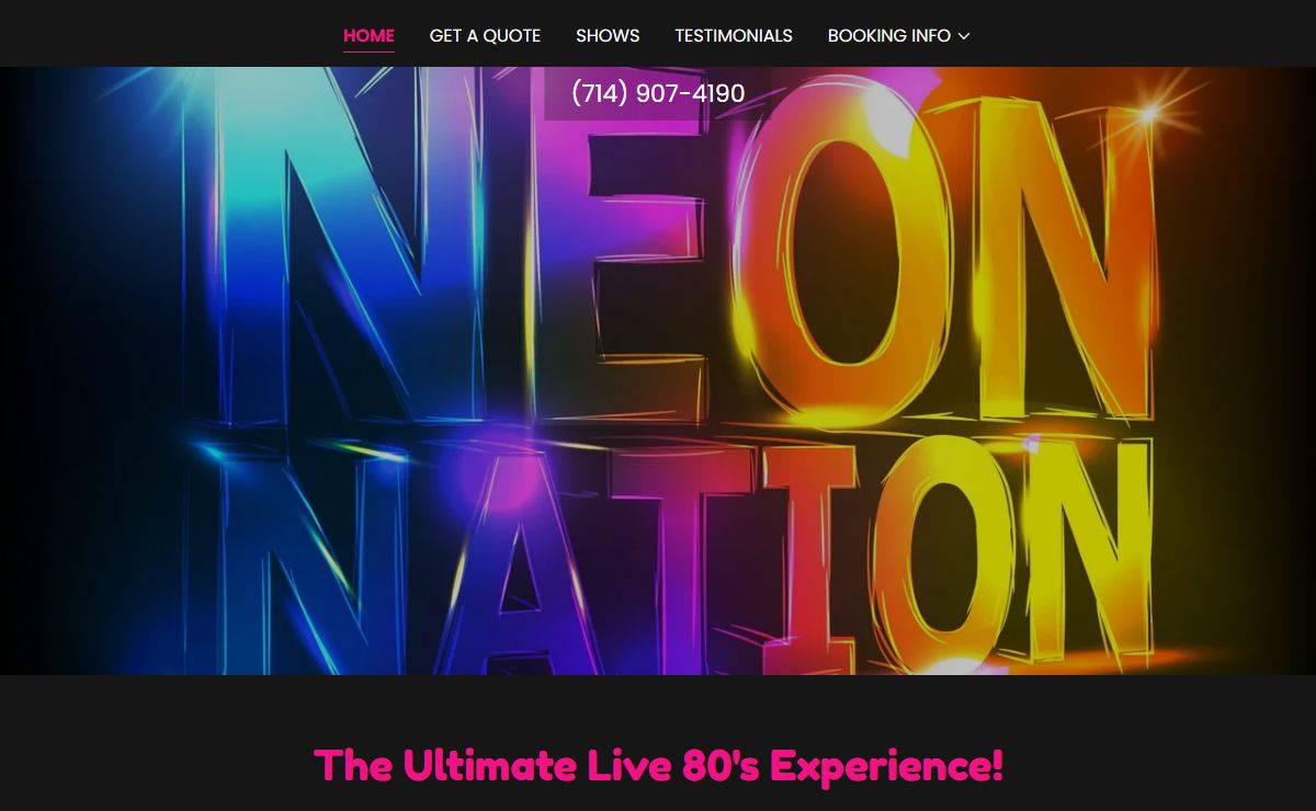 Neon Nation - 80's Band, Live Band, Wedding Bands