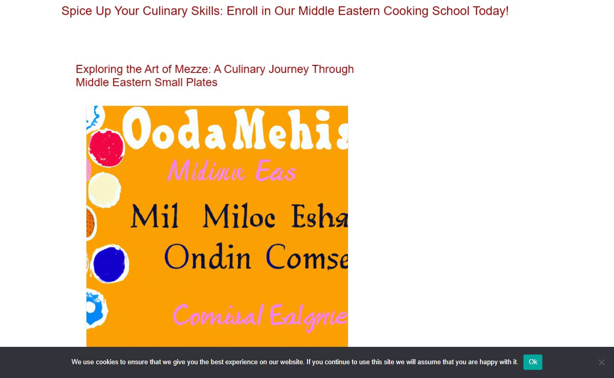 Spice Up Your Culinary Skills: Enroll in Our Middle Eastern Cooking School Today! -