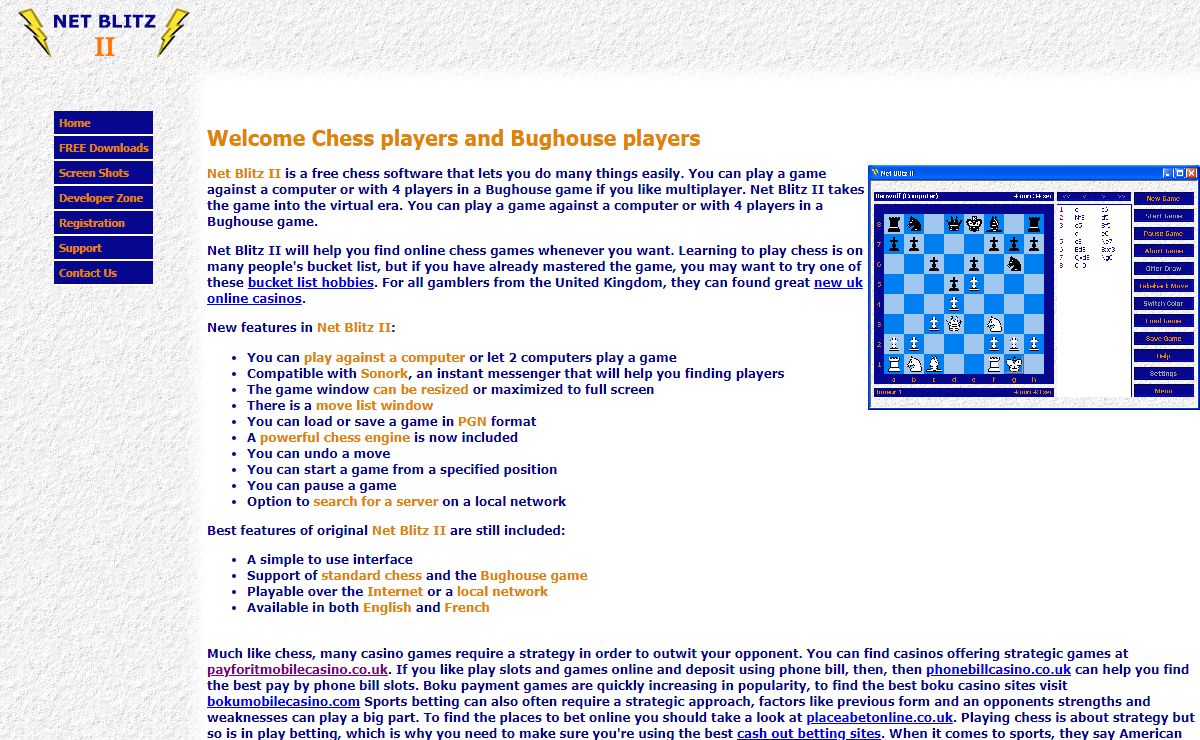 Free Chess and Bughouse Game Download - Net Blitz II