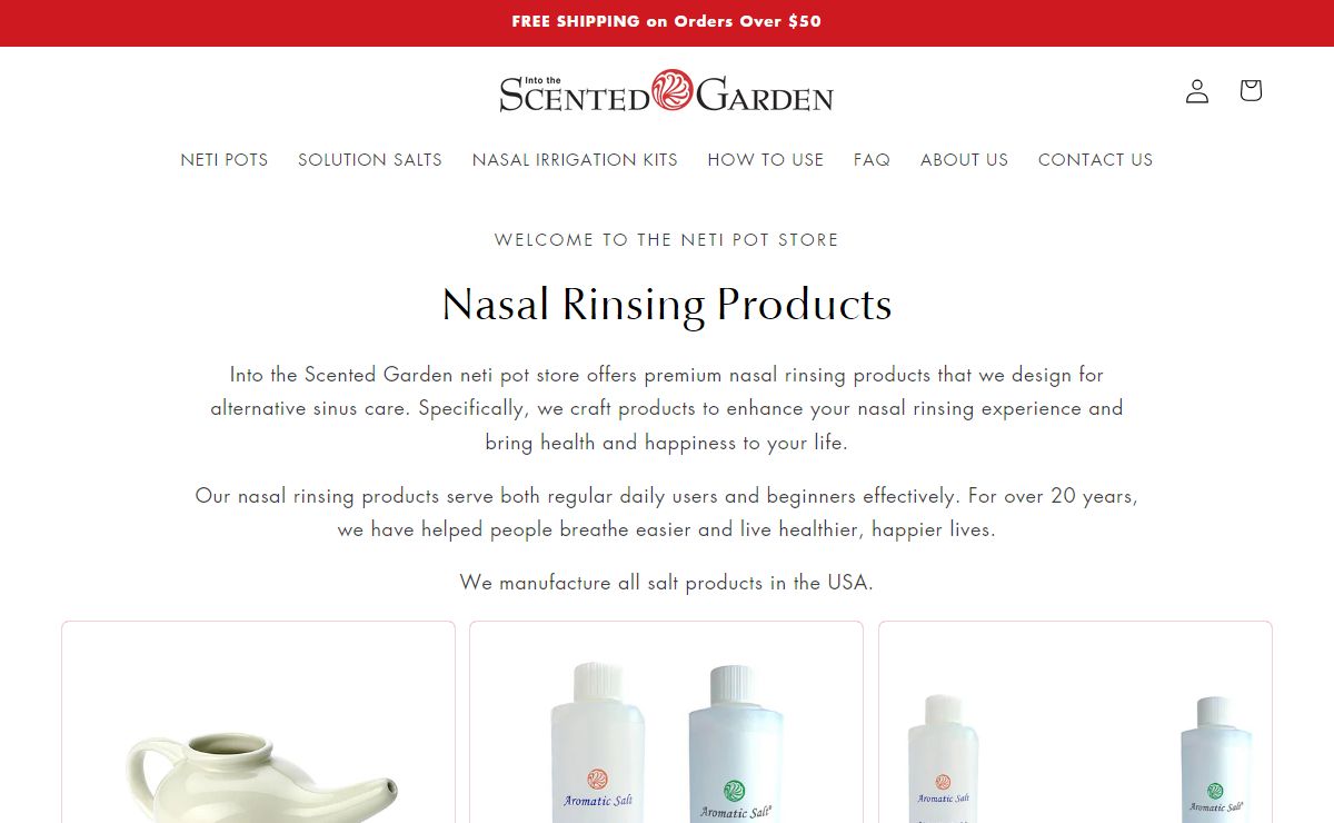 Nasal Rinsing Products for Sinus Relief – Into the Scented Garden