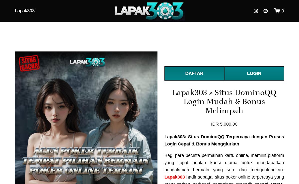 Lapak303 » Situs DominoQQ Login Mudah & Bonus Melimpah