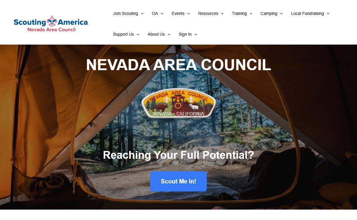 Nevada Area Council Scouting America | Home Page
