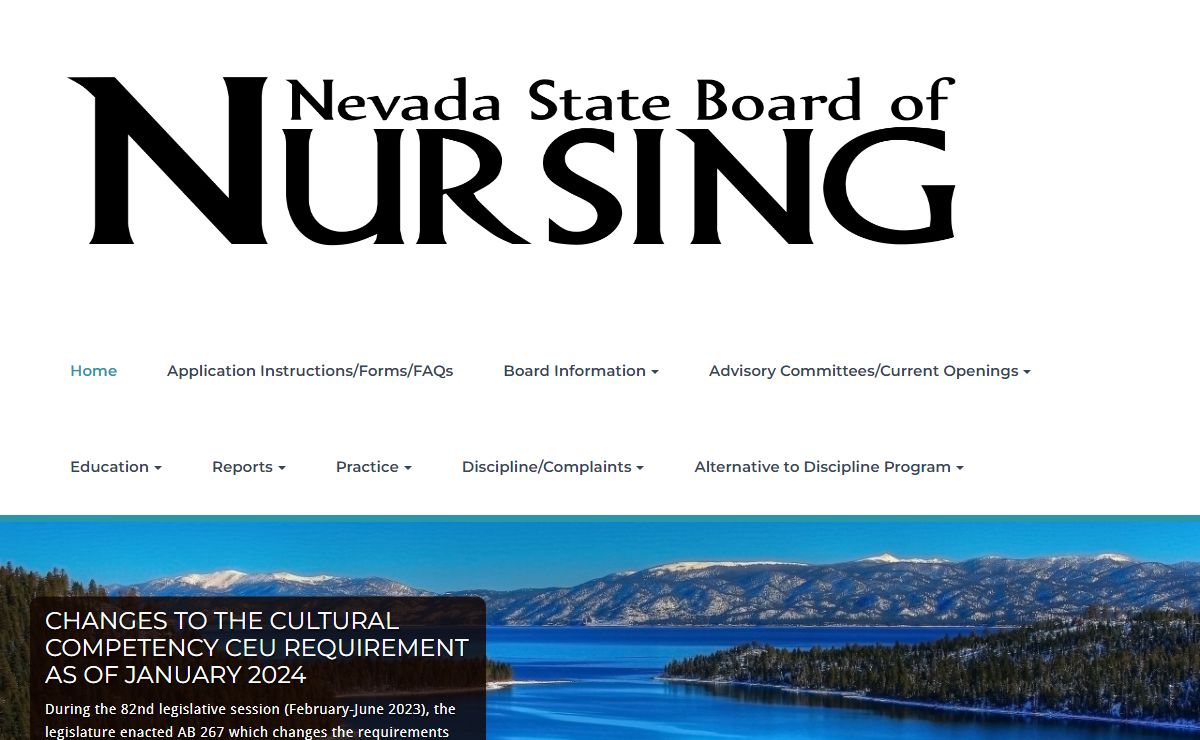 Nevada State Board of Nursing – ….protecting the public’s health, safety and welfare through effective nursing regulation….