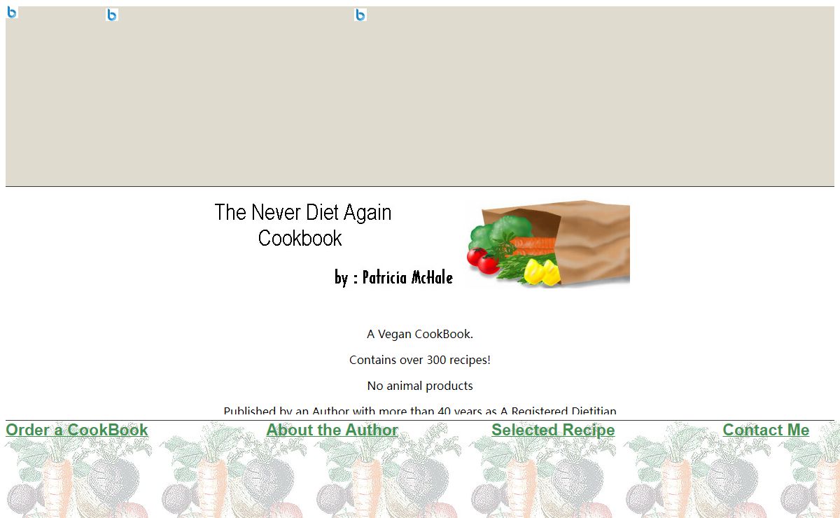 The Never Diet Again Cookbook
