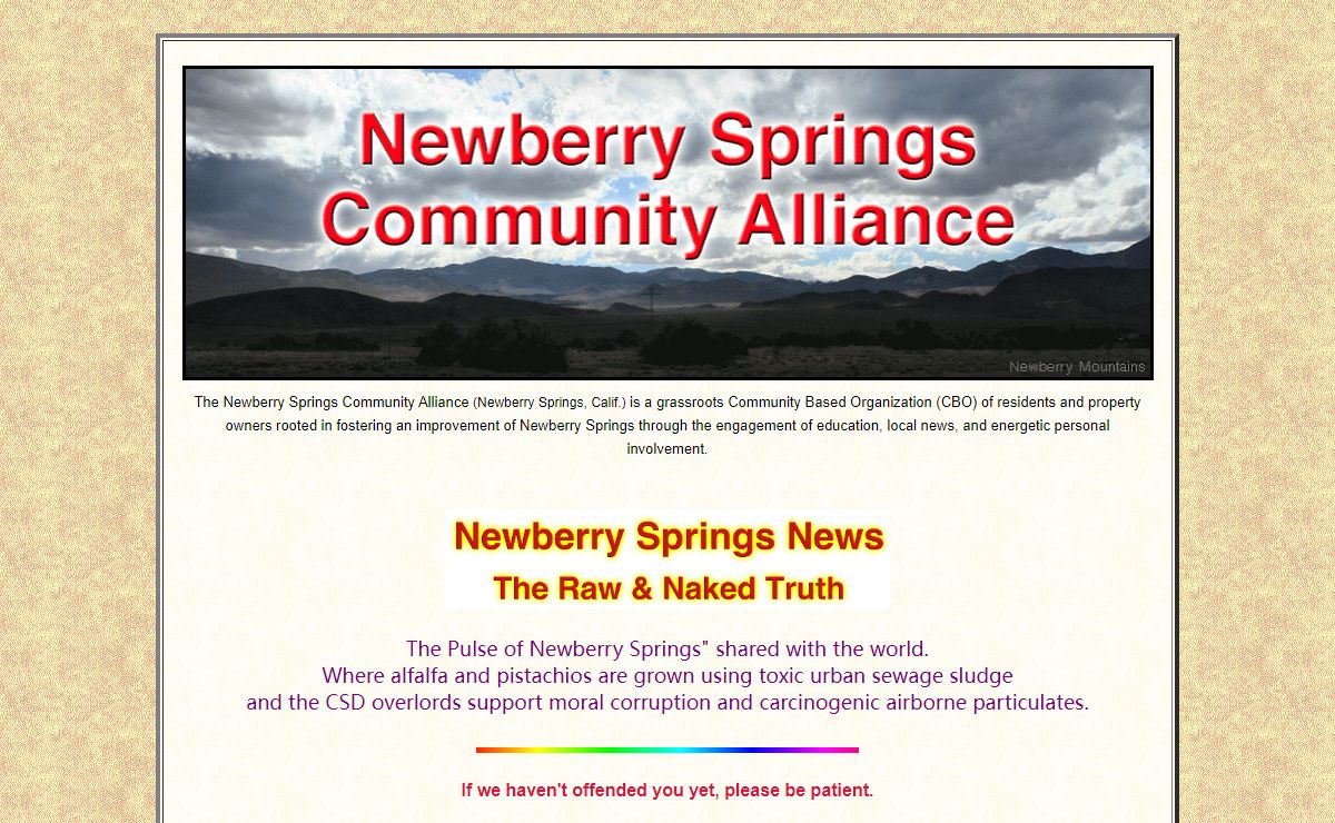 Newberry Springs Community Alliance