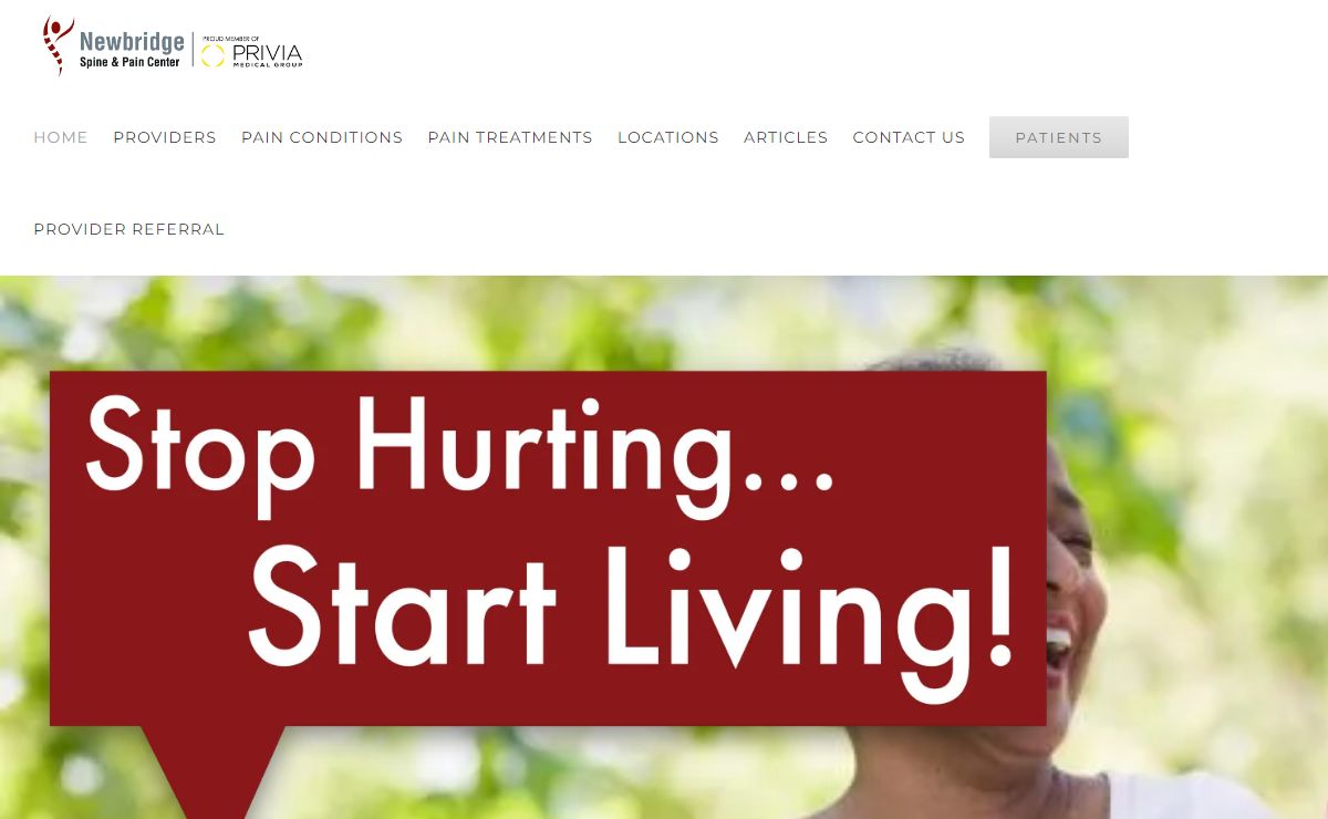 Home - Newbridge Spine & Pain Center