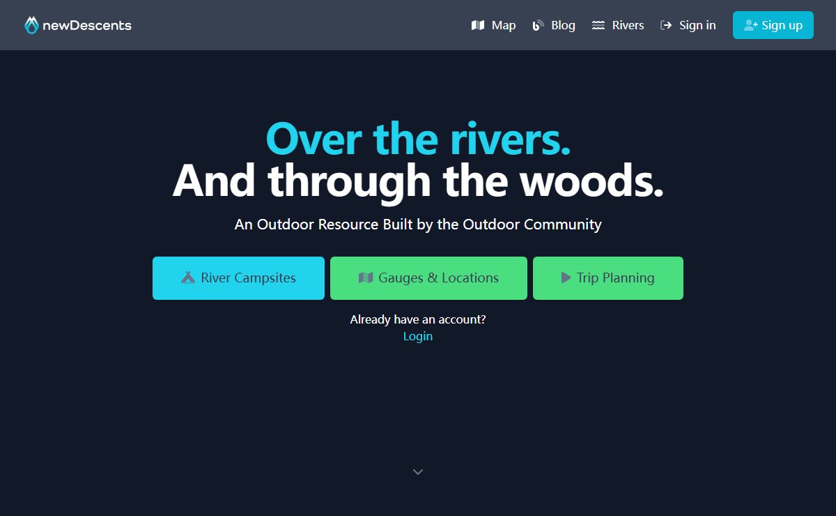 Adventure Travel Planning - New Descents