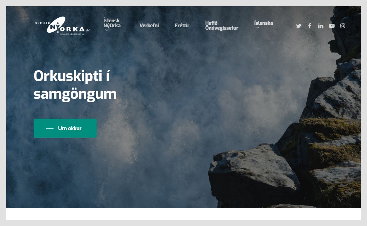Forsíða - Icelandic New Energy