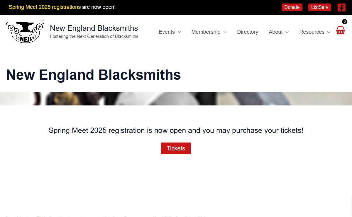 New England Blacksmiths is a Group Dedicated to Teaching