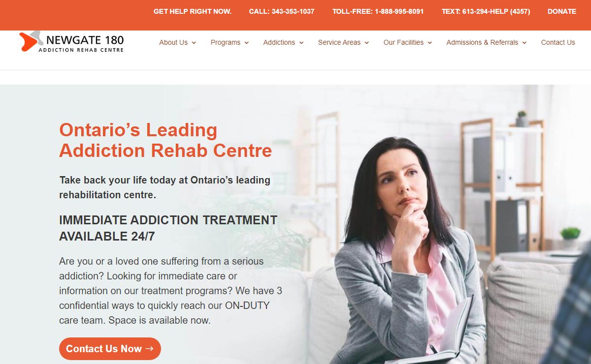 Rehabilitation Centre in Ontario | Rehab Centre | Newgate 180