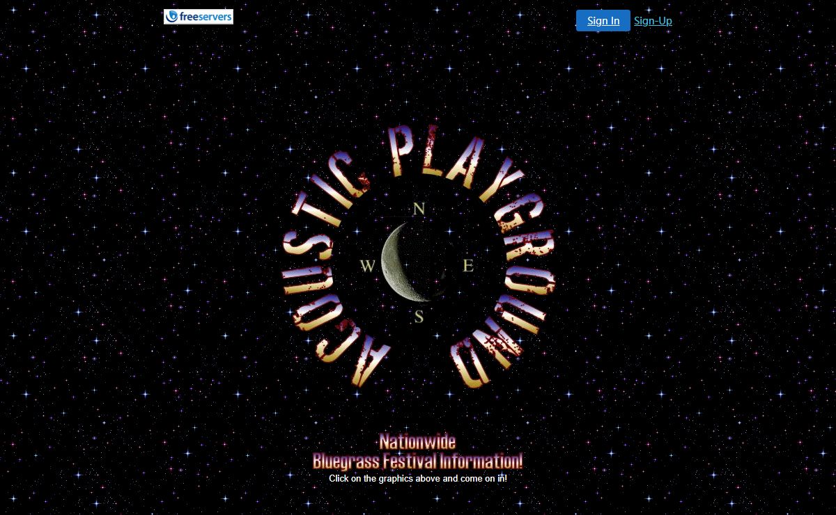 The Acoustic Playground - Welcome!