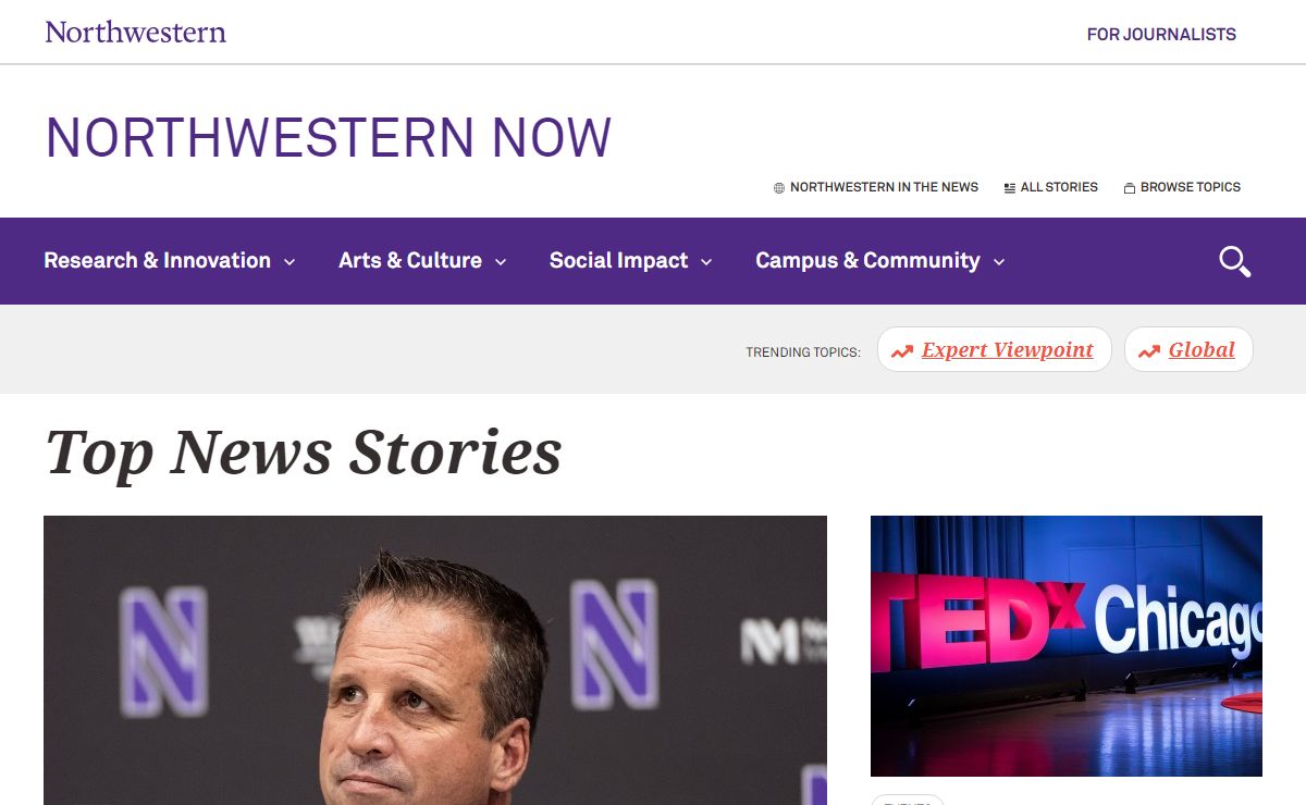 Northwestern Now News
