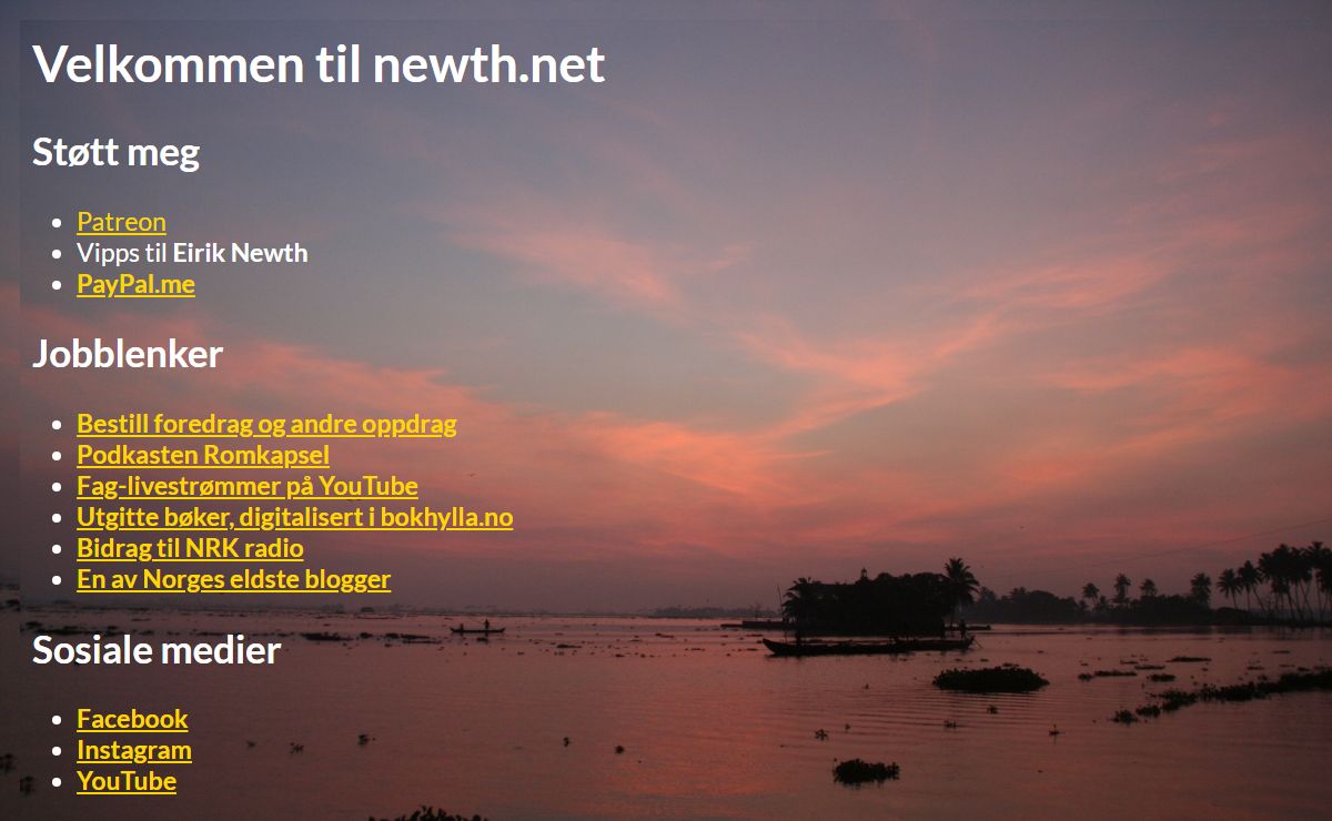 newth.net: Eirik Newths nettsted