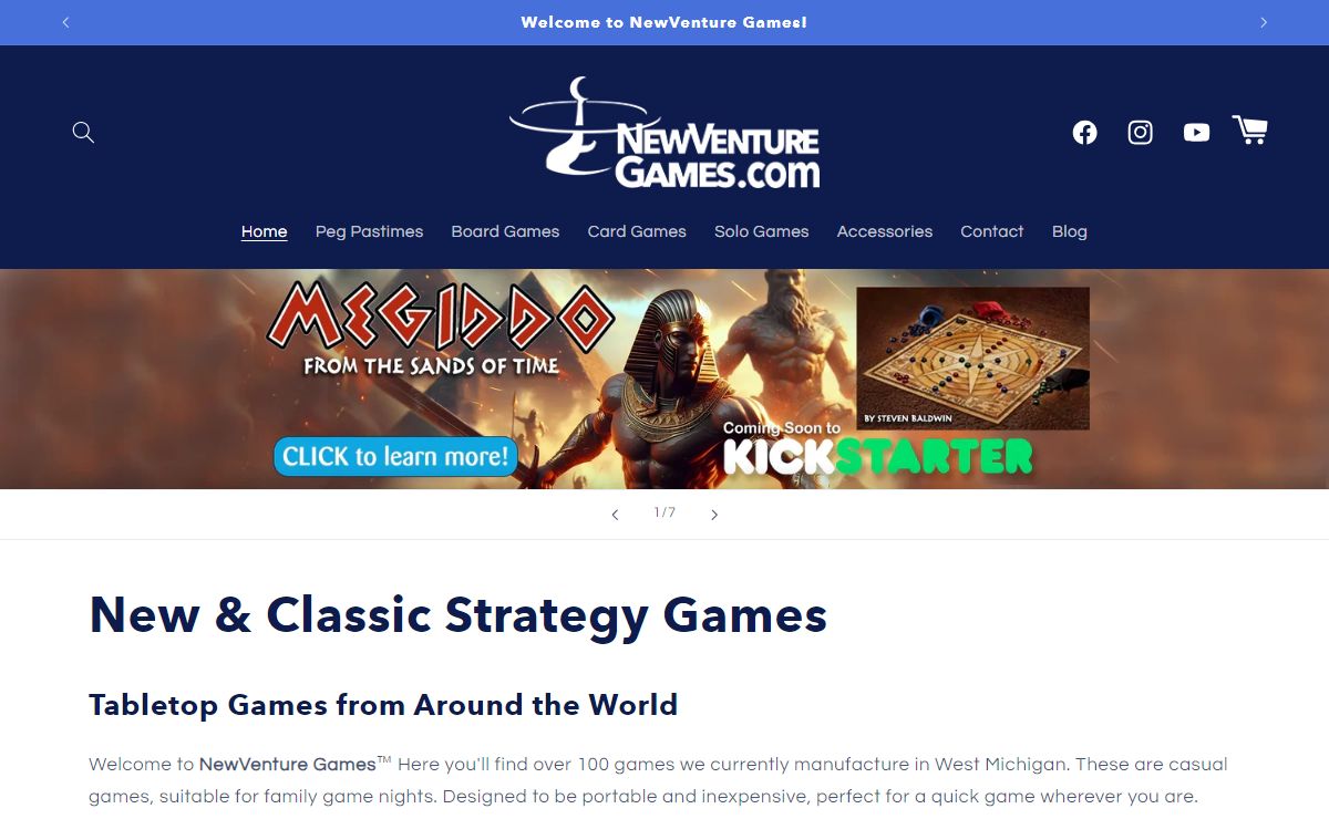 NewVenture casual tabletop strategy card game board games made in USA – NewVenture Games LLC