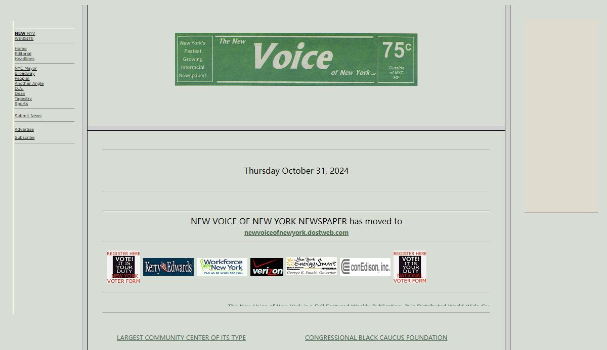 NEW VOICE OF NEW YORK NEWSPAPER