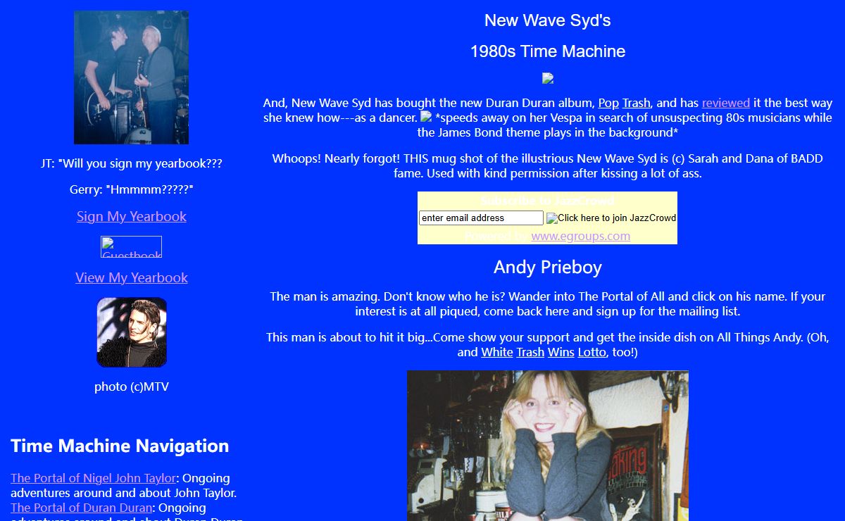 NewWaveSyd's 1980's Time Machine