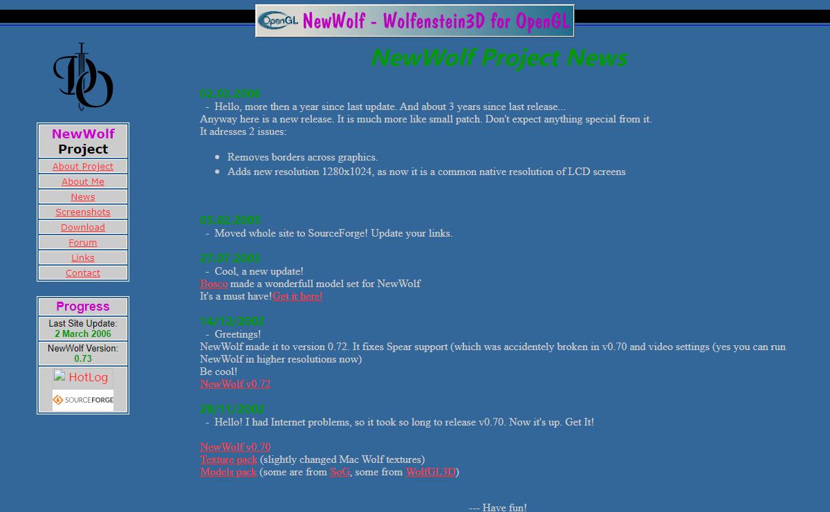 NewWolf - Wolfenstein3D for OpenGL