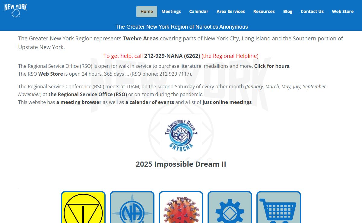 Greater New York Region of NA