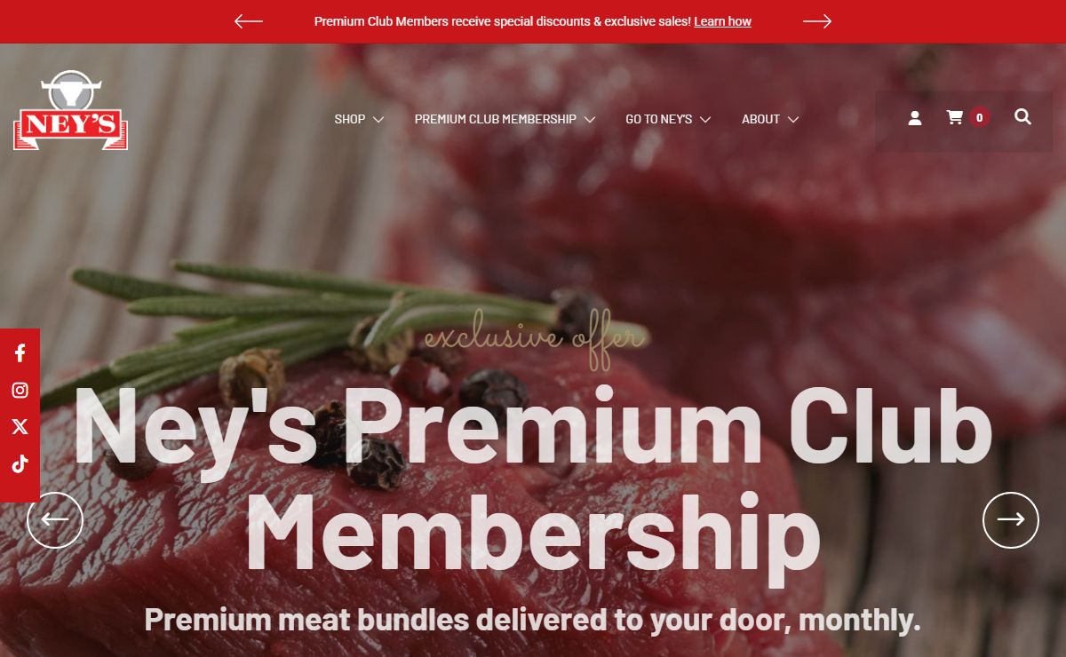 Homepage Meat Delivery - NEY'S PREMIUM MEATS