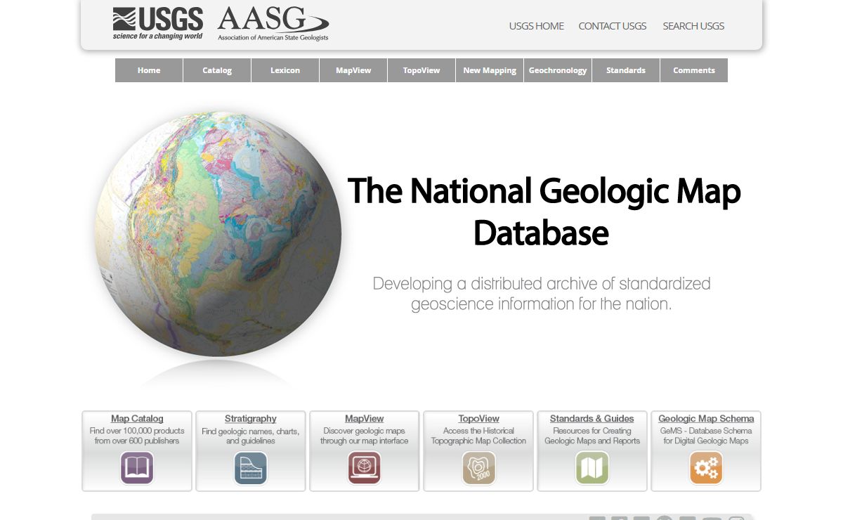 National Geologic Map Database