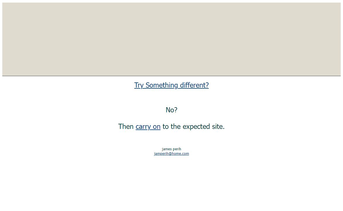 Try somethign different...